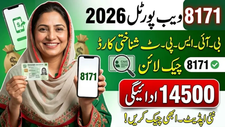 8171 Web Portal 2026 BISP CNIC Check Online 14500 Payment Full Details Step By Step